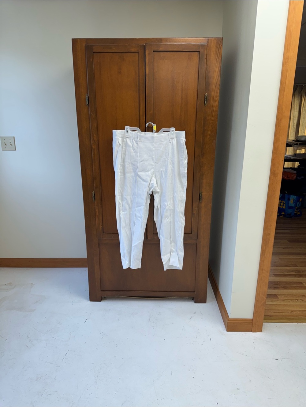 J.Jill linen blend stretch white capri pants XL NEW $79 retail